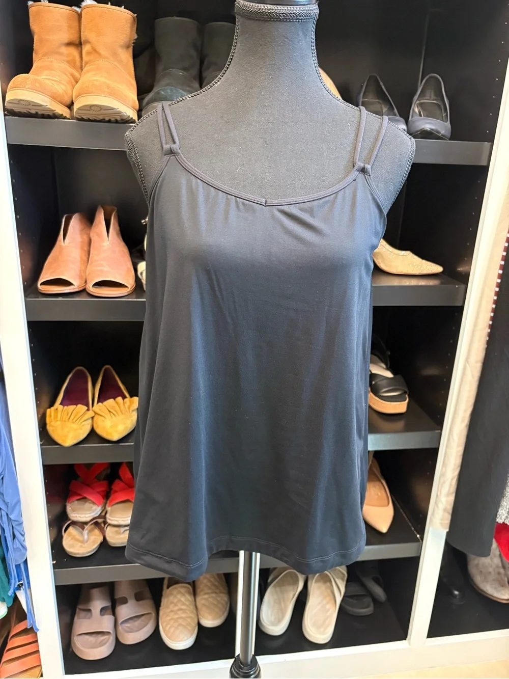 lululemon athletica Charcoal Gray Strappy Top